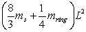 <strong>A wagon wheel consists of 8 spokes of uniform diameter, each of mass m<sub>s</sub> and length L cm. The outer ring has a mass m<sub>ring</sub>. What is the moment of inertia of the wheel? Assume that each spoke extends from the center to the other ring and the ring is of negligible thickness. </strong> A) B) C) D) E)