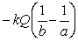 <strong>The electric field in a region is given by where Q is the charge. What is the potential between r = a to r = b?</strong> A) B) C) D) E) none of the above