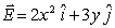 <strong>The electric field in a region is given by where the units are in V/m. What is the potential from the origin to (x, y) = (2, 2) m?</strong> A) V B) V C) V D) - 6 V E) none of the above