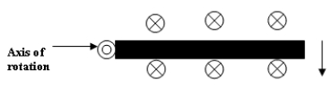 <strong> A 0.1-m-long rod rotates about a perpendicular axis at one end. As the rod rotates, it passes through a uniform magnetic field that has a perpendicular component of 3 *10<sup>-2</sup> T to the plane of rotation. If the induced EMF across the ends of the rod is 0)2 V, then calculate the number of revolutions per second of the rod.</strong> A) 6.7 * 10<sup>1</sup> revs/s B) 6.7 *10<sup>3</sup> revs/s C) 4.7*10<sup>-3</sup> revs/s D) 6.7*10<sup>2</sup> revs/s E) 2.1 *10<sup>2</sup> revs/s