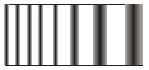 <strong> A wedge-shaped film of air is formed by placing a glass plate on second flat glass plate. The wedge is then illuminated using a monochromatic light from above and a fringe pattern is shown. From the fringe pattern one can conclude that the surface of the first glass plate is</strong> A) much flatter than the wavelength used. B) flat on the left side but then has a concave to the right side. C) flat on the left side but then has a convex to the right side. D) flat on the right side but then has a concave to the left side. E) flat on the right side but then has a convex to the left side.
