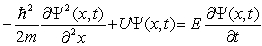 <strong>The time-independent Schrödinger equation is</strong> A) B) C) D) E)