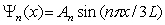<strong>The solution for the time-independent Schrödinger equation with the following potential function and boundary conditions U(x) = 0, -L/2 \le x \le L/2 U(x) = \infty , x < -L/2 or x > L/2 Is</strong> A) , where and n = 1, 2, 3, .. B) , where and n = 1, 2, 3, .. C) , where and n = 1, 2, 3, .. D) , where and n = 1, 2, 3, .. E) There is no solution for the given potential function and boundary conditions.
