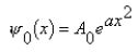 <strong>The ground-state wave function of the harmonic oscillator is</strong> A) B) \Psi <sub>0</sub>(x) = A<sub>0</sub>e<sup>-</sup><sup>ax </sup> C) \Psi <sub>0</sub>(x) = A<sub>0</sub>sin(ax) D) \Psi <sub>0</sub>(x) = A<sub>0</sub>sin(ax<sup>2</sup>) E)