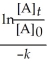 <strong>Derive an expression for a 1/4-life for a first-order reaction.</strong> A) B) C) D) E)
