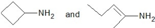 <strong>Which of the following structures are constitutional isomers of a compound with molecular formula C<sub>4</sub>H<sub>9</sub>N?</strong> A) B) C) D) E)