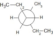<strong>Find the correct Newman projection formula showing a staggered conformer of n-hexane.</strong> A) B) C) D) E)