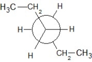 <strong>Which of the following Newman projections shows a staggered conformer of 2-methyl-butane?</strong> A) B) C) D) E)