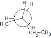 <strong>Which of the following Newman projections shows an antistaggered conformation of n-pentane?</strong> A) B) C) D) E)