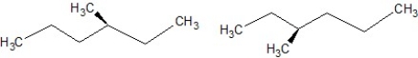 <strong>Which of the following structures are enantiomers?</strong> A) B) C) D) E)