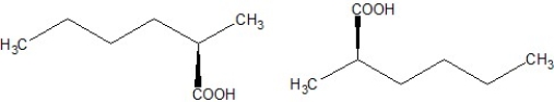<strong>Which of the following structures are enantiomers?</strong> A) B) C) D) E)
