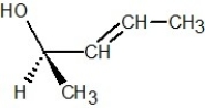 <strong>Which of the following structures is R-but-3-en-2-ol?</strong> A) B) C) D) E)