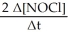 <strong>Given the following balanced equation,determine the rate of reaction with respect to [NOCl]. 2 NO(g)+ Cl<sub>2</sub>(g)→ 2 NOCl(g)</strong> A) Rate = -     B) Rate = +     C) Rate = -     D) Rate = -   E) It is not possible to determine without more information. <div style=padding-top: 35px> 