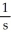 <strong>What are the units of k in the following rate law? Rate = k[X]</strong> A)   B) Ms C)   D)   E)   <div style=padding-top: 35px> 