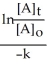 <strong>Derive an expression for a 1/3-life for a first-order reaction.</strong> A) B) C) D) E)