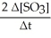 <strong>Given the following balanced equation,determine the rate of reaction with respect to [SO<sub>3</sub>]. 2 SO<sub>2</sub>(g)+ O<sub>2</sub>(g)→ 2 SO<sub>3</sub>(g)</strong> A) Rate = -     B) Rate = +     C) Rate = -   D) Rate = -   E) It is not possible to determine without more information. <div style=padding-top: 35px> 
