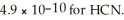 What is the hydronium ion concentration in a solution prepared by mixing 50.00 mL of 0.10 M HCN with 50.00 mL of   NaCN? Assume that the volumes of the solutions are additive and that K<sub>a</sub> =  