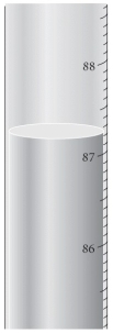 <strong>Read the temperature with the correct number of significant figures. </strong> A)87°C B)87.2°C C)87.20°C D)87.200°C E)87.2000°C