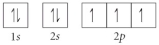 <strong>Choose the orbital diagram that represents the ground state of N.</strong> A) B) C) D) E)
