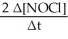 <strong>Given the following balanced equation,determine the rate of reaction with respect to [NOCl]. 2 NO(g)+ Cl<sub>2</sub>(g)→ 2 NOCl(g)</strong> A)Rate = -     B)Rate = +    C)Rate = -     D)Rate = -   E)It is not possible to determine without more information. <div style=padding-top: 35px> 