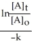 <strong>Derive an expression for a 1/4-life for a first-order reaction.</strong> A) B) C) D) E)