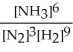 <strong>Express the equilibrium constant for the following reaction. N<sub>2</sub>(g)+ 3 H<sub>2</sub>(g)⇌ 2 NH<sub>3</sub>(g)</strong> A)K = B)K = C)K = D)K = E)K =