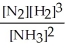 <strong>Express the equilibrium constant for the following reaction. N<sub>2</sub>(g)+ 3 H<sub>2</sub>(g)⇌ 2 NH<sub>3</sub>(g)</strong> A)K = B)K = C)K = D)K = E)K =