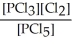 <strong>Express the equilibrium constant for the following reaction. PCl<sub>5</sub>(g)⇌ PCl<sub>3</sub>(g)+ Cl<sub>2</sub>(g)</strong> A)K = B)K = C)K = D)K = E)K =
