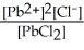 <strong>Give the expression for the solubility product constant for PbCl<sub>2</sub>.</strong> A)   B)   C)[Pb<sup>2+</sup>][Cl⁻]<sup>2</sup> D)   E)[Pb<sup>2+</sup>]<sup>2</sup>[Cl⁻] <div style=padding-top: 35px> 