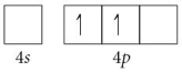 <strong>Choose the valence orbital diagram that represents the ground state of Se<sup>2</sup>⁻.</strong> A) B) C) D) E)