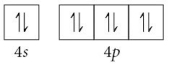 <strong>Choose the valence orbital diagram that represents the ground state of Se<sup>2</sup>⁻.</strong> A) B) C) D) E)