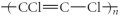 <strong>Which of the following represent the addition polymer formed from the compound below? CH<sub>2</sub>=CHCl</strong> A)   B)   C)   D)   E)   <div style=padding-top: 35px> 