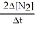 <strong>Given the following balanced equation,determine the rate of reaction with respect to [N<sub>2</sub>]. N<sub>2</sub>(g)+ 3 H<sub>2</sub>(g)→ 2 NH<sub>3</sub>(g)</strong> A) Rate = +   B) Rate = -   C) Rate = +     D) Rate = -     E) It is not possible to determine without more information. <div style=padding-top: 35px> 