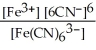 <strong>Give the expression for K<sub>f</sub> for Fe(CN)<sub>6</sub><sup>3-</sup>.</strong> A)   B)   C)   D) [Fe<sup>3+</sup>] [CN<sup>-</sup>]<sup>6</sup> E)   <div style=padding-top: 35px> 