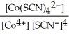 <strong>Give the expression for K<sub>f</sub> for Co(SCN)<sub>4</sub><sup>2-</sup>.</strong> A)   B)   C)   D) [Co<sup>4+</sup>] [SCN<sup>-</sup>]<sup>4</sup> E)   <div style=padding-top: 35px> 