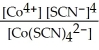 <strong>Give the expression for K<sub>f</sub> for Co(SCN)<sub>4</sub><sup>2-</sup>.</strong> A)   B)   C)   D) [Co<sup>4+</sup>] [SCN<sup>-</sup>]<sup>4</sup> E)   <div style=padding-top: 35px> 
