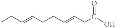 <strong>Which of the following fatty acids is most likely to be a solid at room temperature?</strong> A) B) C) D) E)