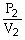 <strong>To solve problems using Boyle's Law,which mathematical equation should be used?</strong> A) = B)P<sub>1</sub>V<sub>1</sub> = P<sub>2</sub>V<sub>2</sub> C) = D)P<sub>2</sub>V<sub>1</sub> = P<sub>1</sub>V<sub>2</sub> E)none of the above
