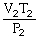 <strong>What is the proper form of the combined gas law?</strong> A) = B) = C) = D)P<sub>1</sub>V<sub>1</sub>T<sub>1</sub> = P<sub>2</sub>V<sub>2</sub>T<sub>2</sub> E)none of the above