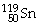 <strong>How many protons and neutrons are in ?</strong> A)50 p and 169 n B)50 n and 69 p C)50 n and 119 p D)50 p and 69 n E)none of the above