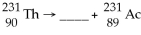 <strong>What is the missing particle? </strong> A)positron B)beta particle C)alpha particle D)gamma particle E)none of the above