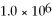The decimal number 0.0000010 expressed in scientific notation is .