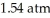 <strong>What is the final volume of a 500.0 mL gas container that increased in temperature from to while the pressure increased from to ?</strong> A)0.691 L B)2.77 L C)0.362 L D)1.45 L E)none of the above