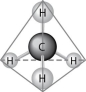 Figure 2.7 -What causes the shape of the molecule shown in Figure 2.7?