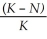 <strong>Logistic growth of a population is represented by dN/dt =</strong> A)   . B) rN. C) rN (K + N). D) rN   . E) rN   . <div style=padding-top: 35px> 