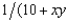 <strong>Jim's utility function is U(x, y) = xy. Jerry's utility function is U(x, y) = 1,000xy + 2,000. Tammy's utility function is U(x, y) = xy(1 - xy). Oral's utility function is -   . Billy's utility function is   . Pat's utility function is U(x, y) = -xy.</strong> A) No two of these people have the same preferences. B) They all have the same preferences except for Billy. C) Jim, Jerry, and Pat all have the same indifference curves, but Jerry and Oral are the only ones with the same preferences as Jim. D) Jim, Tammy, and Oral all have the same preferences. E) None of the above. <div style=padding-top: 35px> 
