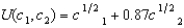 <strong>Holly's utility function is , where c<sub>1</sub> is her consumption in period 1 and c<sub>2</sub> is her consumption in period 2. In period 2, her income is twice as large as her income in period 1. At what interest rate will she choose to consume the same amount in period 2 as in period 1? (Choose the closest answer.)</strong> A) 0.30 B) 0.08 C) 0.23 D) 0 E) 0.15