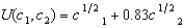<strong>Patience has a utility function , where c<sub>1</sub> is her consumption in period 1 and c<sub>2</sub> is her consumption in period 2. Her income in period 1 is twice as large as her income in period 2. At what interest rate will she choose to consume the same amount in period 1 as in period 2?</strong> A) 0.40 B) 0.10 C) 0.20 D) 0 E) 0.30
