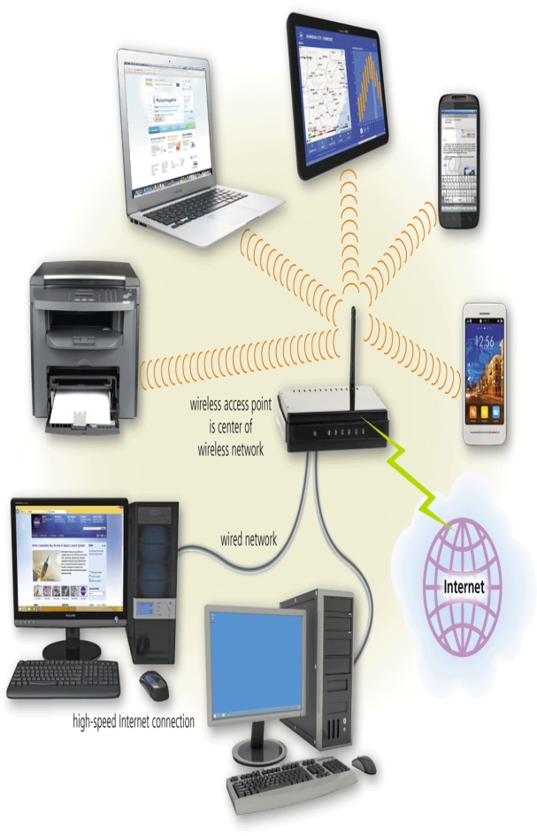   -In the accompanying figure, what type of LAN is shown?