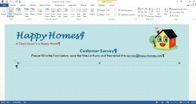 -By saving a form as a Word ____________________,you simplify the data entry process for users of the form.